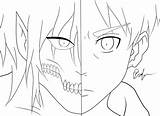 Eren Yeager Aot Jaeger Lineart Coloring Sketch Jager 巨人 sketch template