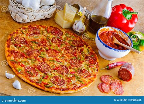 italian pizza  ingredients stock image image