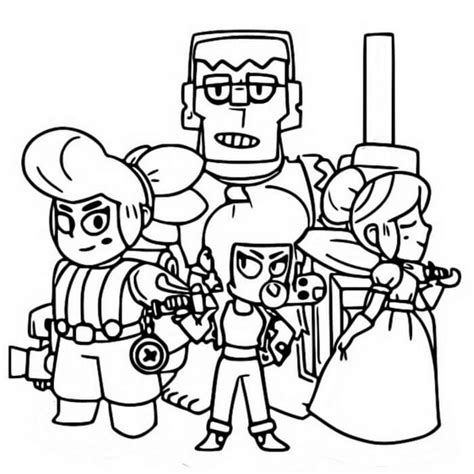 coloring pages brawl stars  brawl stars game brawl stars