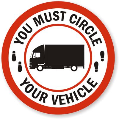 circle  vehicle label