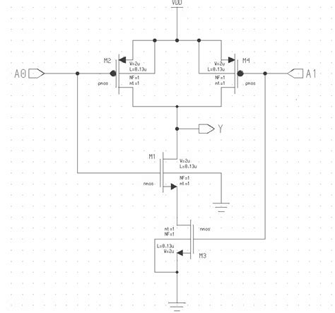 input nand gate schematic  scientific diagram