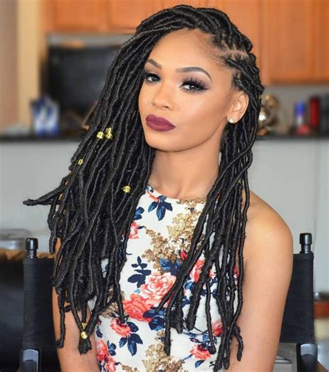 side part locs with beads bob box braids styles short box braids box