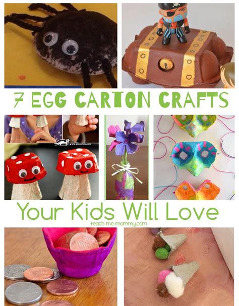 egg carton crafts  kids  love teach  mommy