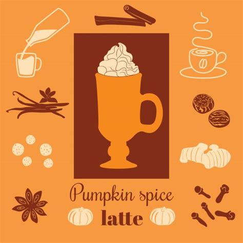 Best Pumpkin Spice Latte Illustrations Royalty Free Vector Graphics