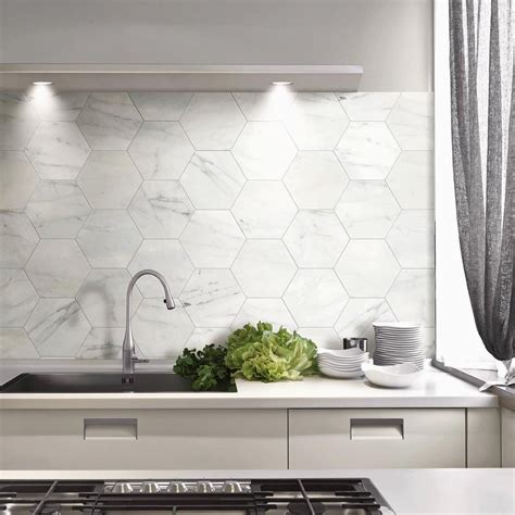 marble hexagon tiles hexagon tile kitchen kitchen marble kitchen
