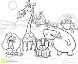 Safari Coloring Pages Animals African Getcolorings Getdrawings Color Animal Colorings sketch template