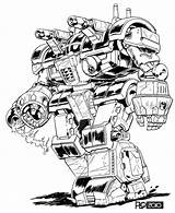 Battletech Battlemech Mech Mattplog Comm sketch template