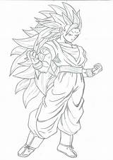 Goku Saiyan Super Coloring Pages Drawing Ssj Gotenks Gohan Drawings Sketch Ball Dragon Pencil Infinity Color Printable Lineart Getdrawings Deviantart sketch template