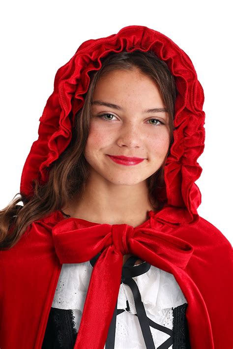 childs deluxe red riding hood costume