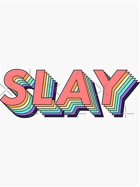 slay sticker  sale  indfinite preppy stickers slay preppy