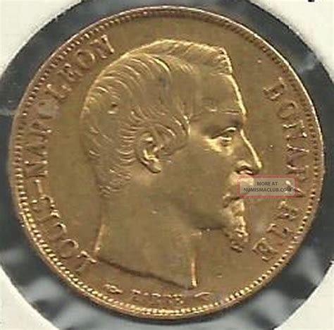 french   napoleon iii  francs gold coin scarce date