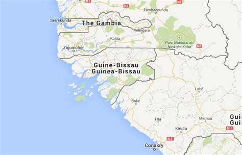 ﻿mapa De Guinea Bissau﻿ Donde Está Queda País