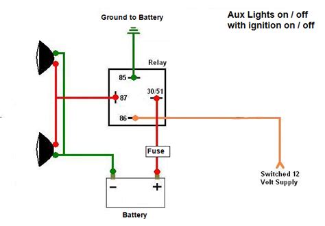 auxiliary light wiring diagram