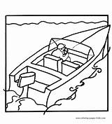 Coloring Pages Boats Boat Speed Transportation Colouring Printable Drawing Speedboat Color Sheets Kids Print Getdrawings Found sketch template
