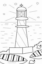 Phare Leuchtturm Lighthouse Coloriages Cool2bkids Colouring Lighthouses Gratuits sketch template