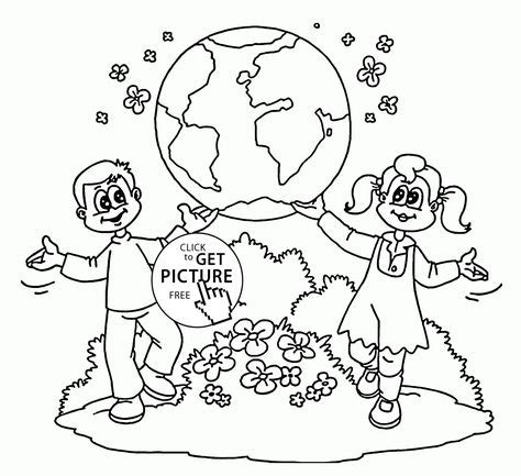 world water day coloring page activity earth day pinterest
