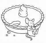 Coloring Pie Pages Apple Kids Popular Coloringhome Eating sketch template
