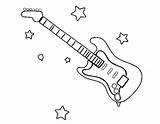 Coloring Guitar Electric Kids Advertisement Page2 Coloringpagebook sketch template