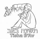 Tisha Ausmalbilder Bav Supercoloring Jewish Categorías Hamikdash sketch template