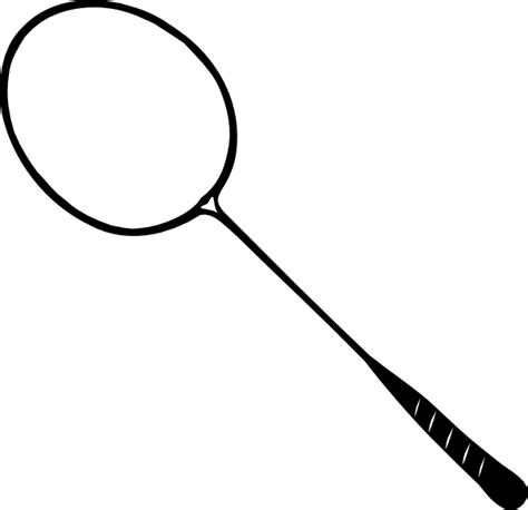 badminton racket clip art   svg   vector