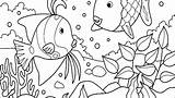 Aquarium Coloring Pages Habitat Ocean Fish Animal Ecosystem Animals Sea Kids Drawing Tank Printable Color Getcolorings Getdrawings Pa Colorings sketch template