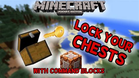 mcpe lock  chests  command blocks minecraft pocket