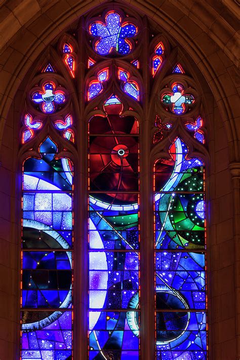 The Space Window Washington National Cathedral Photograph By Dennis