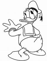 Duck Donald Coloring Printable Pages sketch template