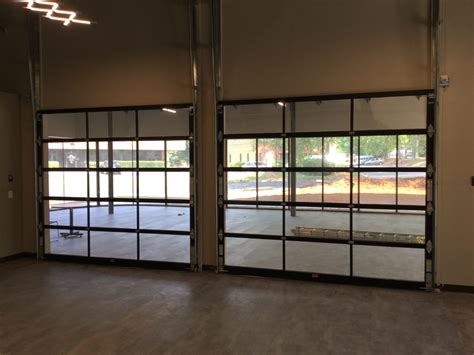 glass overhead doors installed  office norcross ga frosted glass modern office commercial