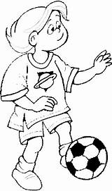 Soccer Coloring Pages Player Girl Ball Printable Games Play sketch template
