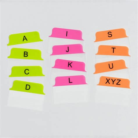 multi  tabs avery xmm tab  alphabet   pack