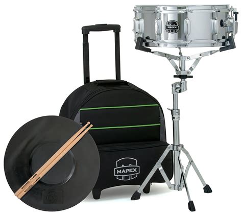 mapex mskdc backpack snare drum kit  roller bag