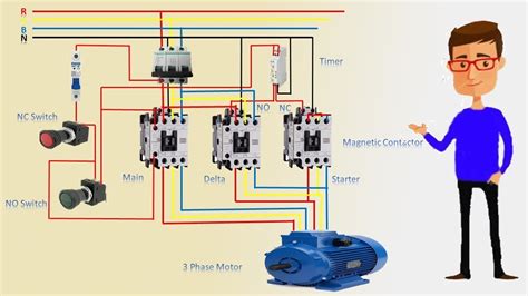 phase motor wiring relationship attachment diagram wiring