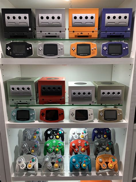 updated  gamecube shelves   closest matching gba consoles needed   custom