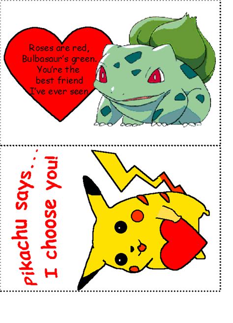pokemon valentines cards printable