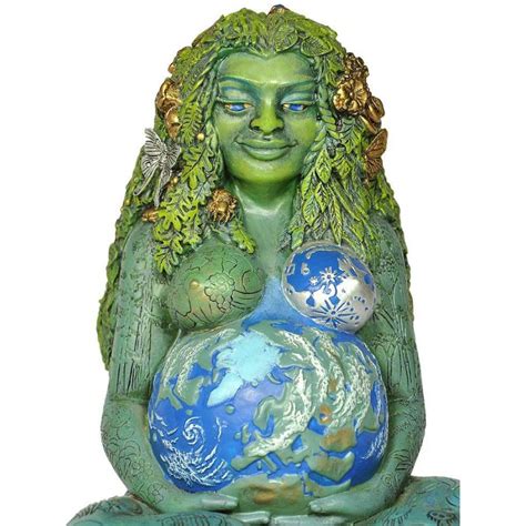 millennial gaia statue  oberon zell mother earth gaia wicca statue