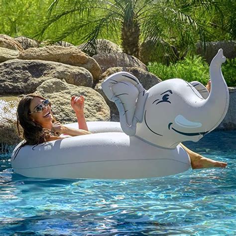 amazoncom gofloats trunks  elephant party tube inflatable raft