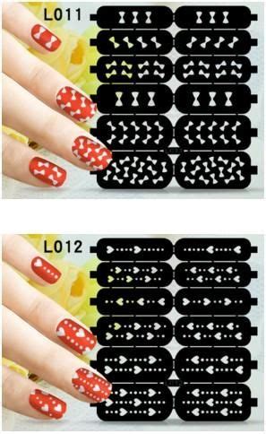 nail art hollow nail decals template stickers stencil nail stickers diy