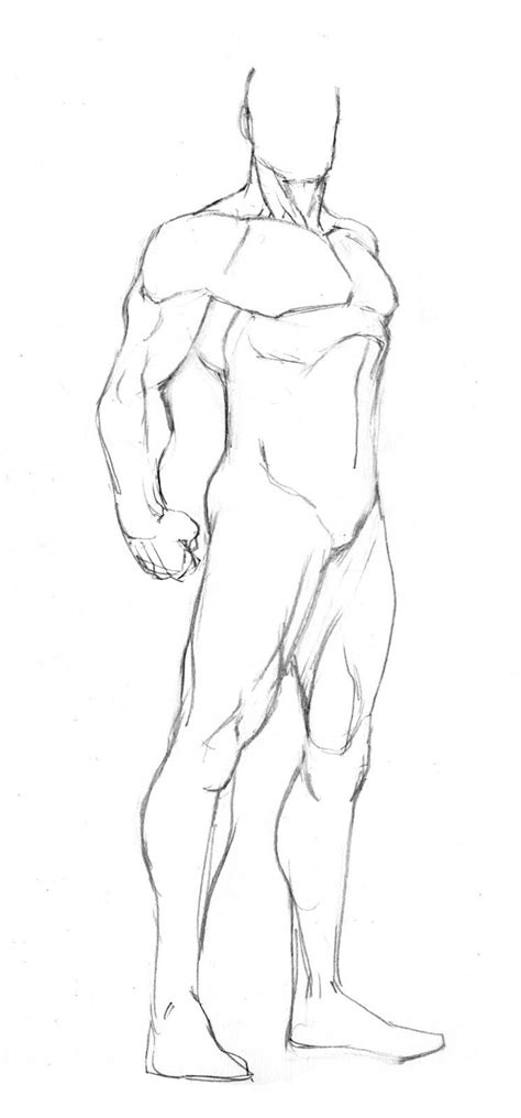 male superhero body template