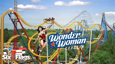 Six Flags Mexico Opening Wonder Woman 4d Coaster In 2018 Coaster101