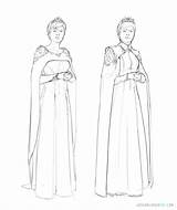 Sketches Cersei Lannister Initial Blones Jesus sketch template