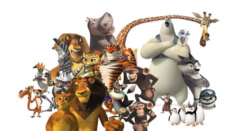 Madagascar All Character Line Up By Dominickdr98 On Deviantart