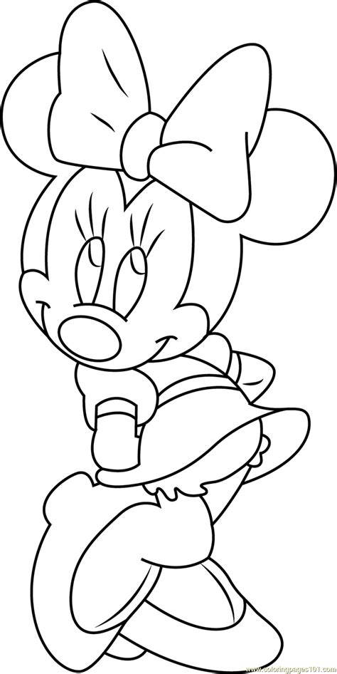 minnie mouse coloring pages printables
