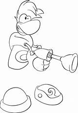 Rayman Zeichen Personagem Raskrasil Legendäre Xcolorings sketch template