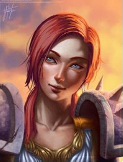 red head paladin world  warcraft female characters
