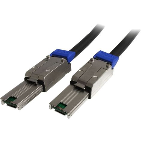 startechcom  external mini sas cable serial attached scsi sff   sff    sff