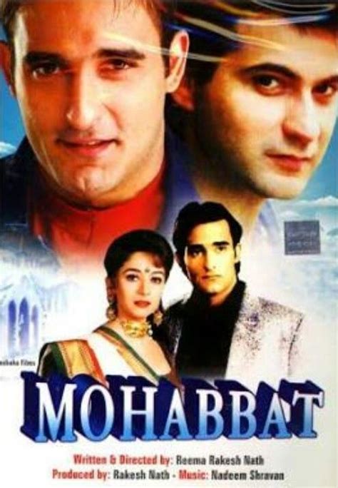 mohabbat 1997 bollywood movies movies movie posters