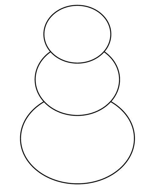 printable craft plain snowman coloring pages