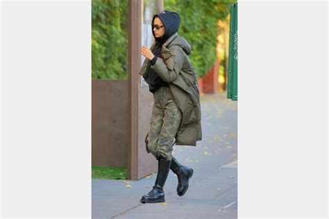 Flop Irina Shayk En Look Camouflage