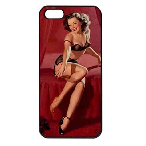 Gil Elvgren Sexy Pin Up On Bed Apple Iphone Case 4 4s 5 5s